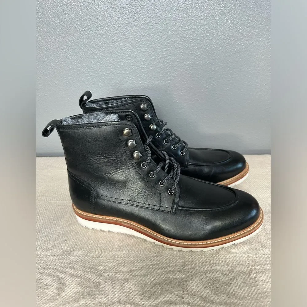 Vintage Foundry Jimara Leather Boots Winter Black Men’s Sz 8 Excellent!